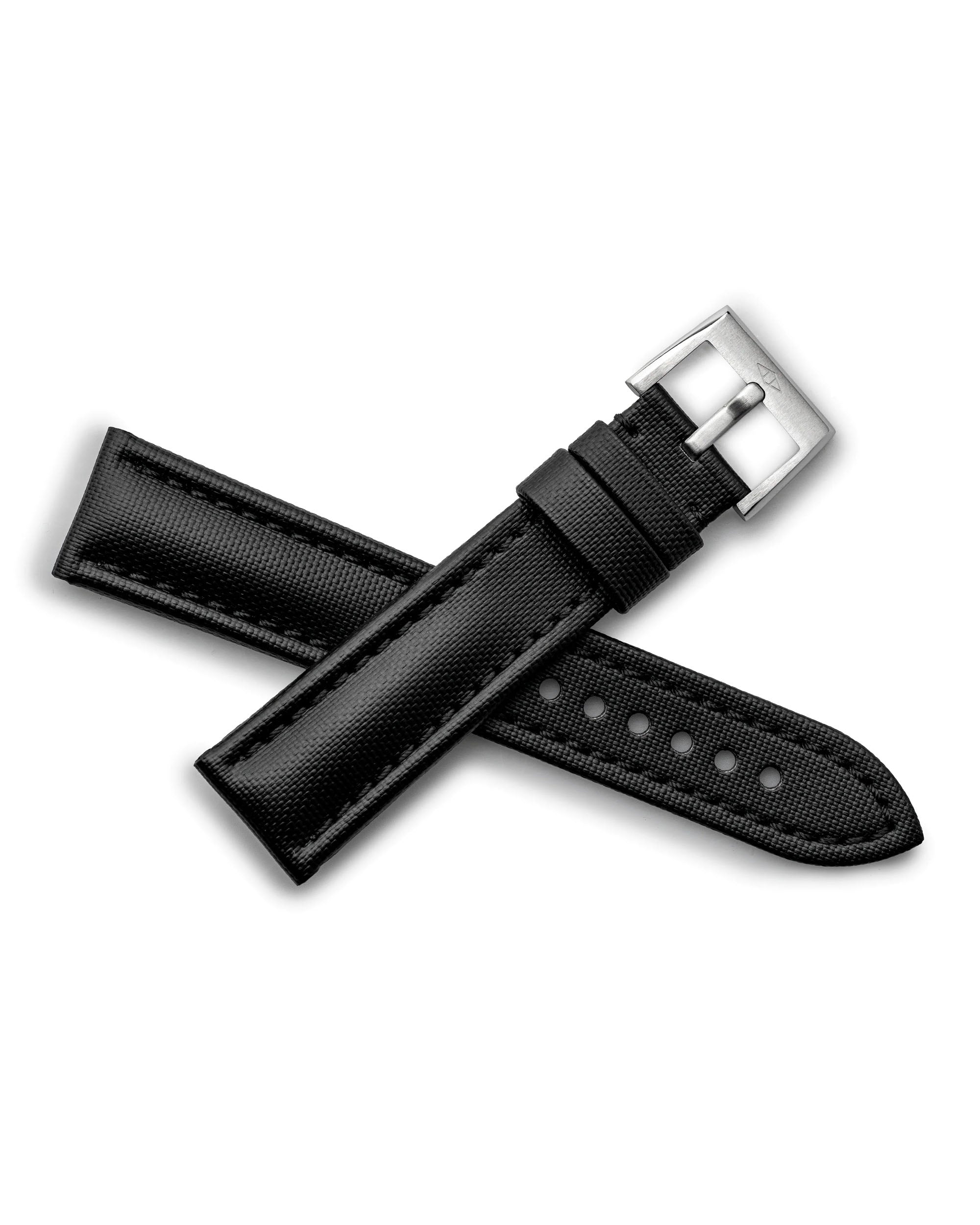 Artem Classic Sailcloth With Quick Release - Black with Black Stitching