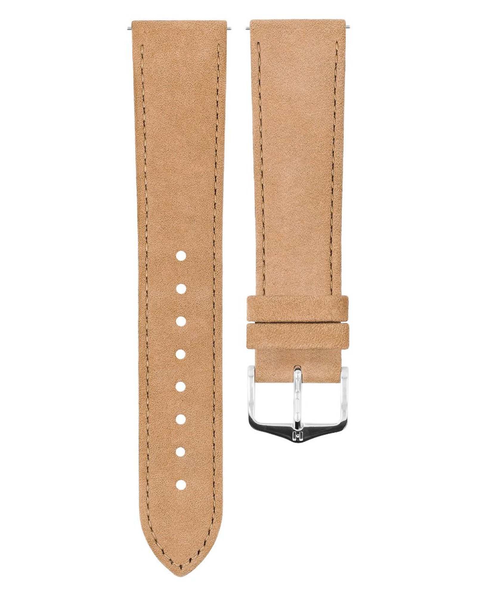 Hirsch OSIRIS Beige Nubuck Calf Leather Watch Strap