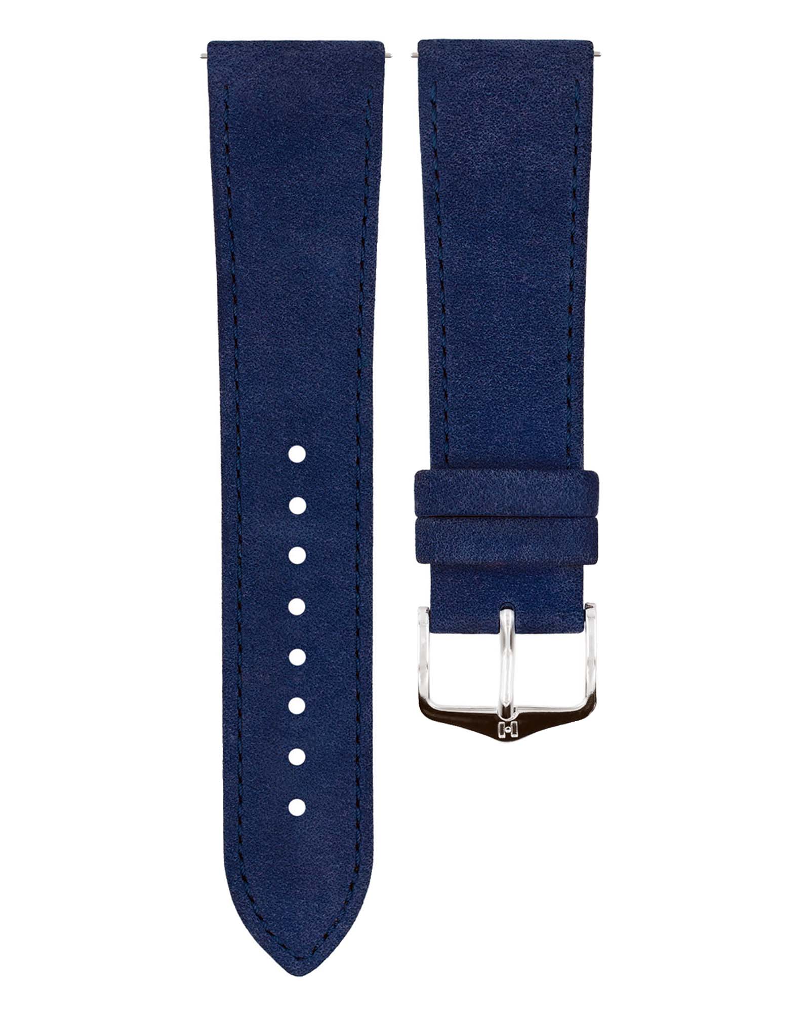 Hirsch OSIRIS Navy Nubuck Calf Leather Watch Strap