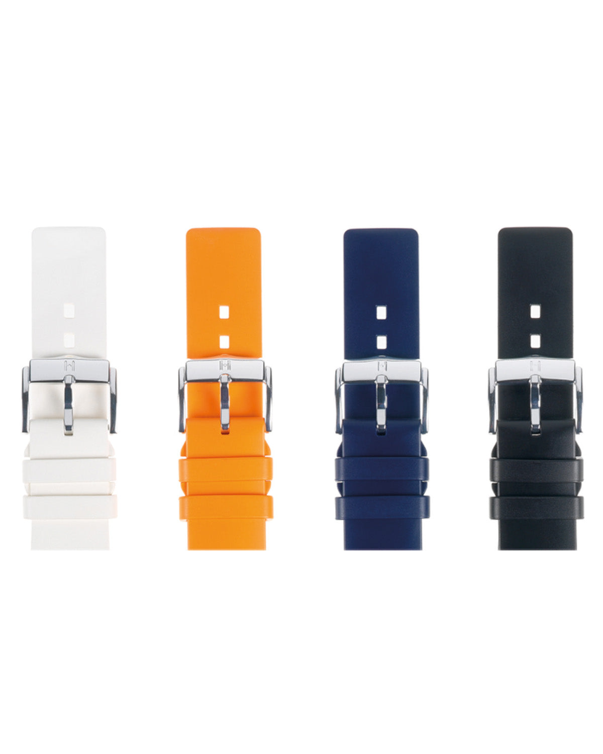Hirsch PURE Natural Rubber Strap - Orange