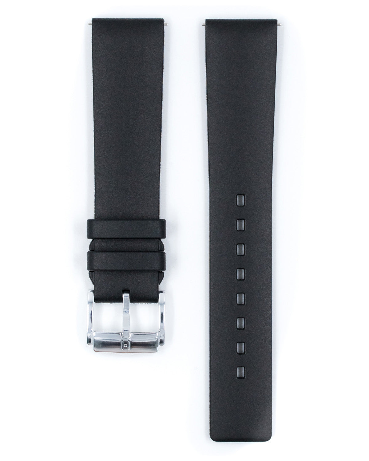Hirsch PURE Natural Rubber Strap - Black