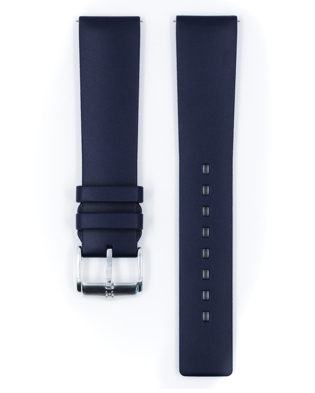 Hirsch PURE Natural Rubber Strap - Blue