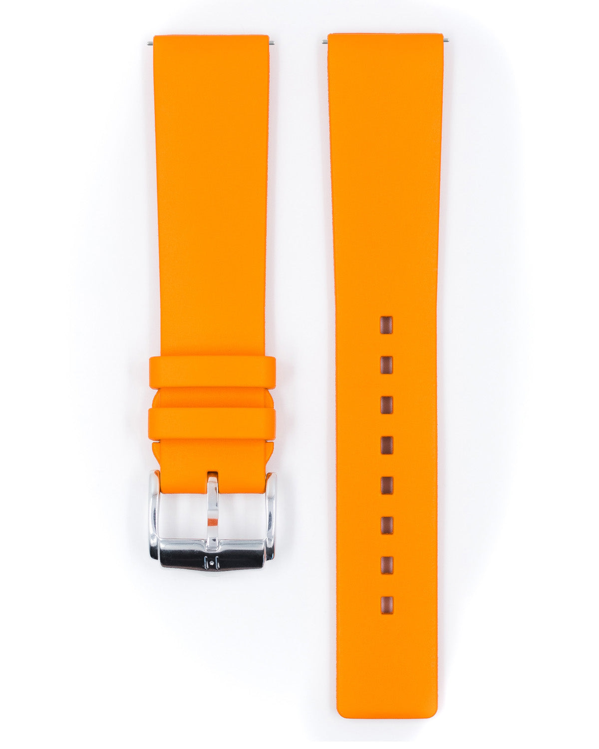 Hirsch PURE Natural Rubber Strap - Orange