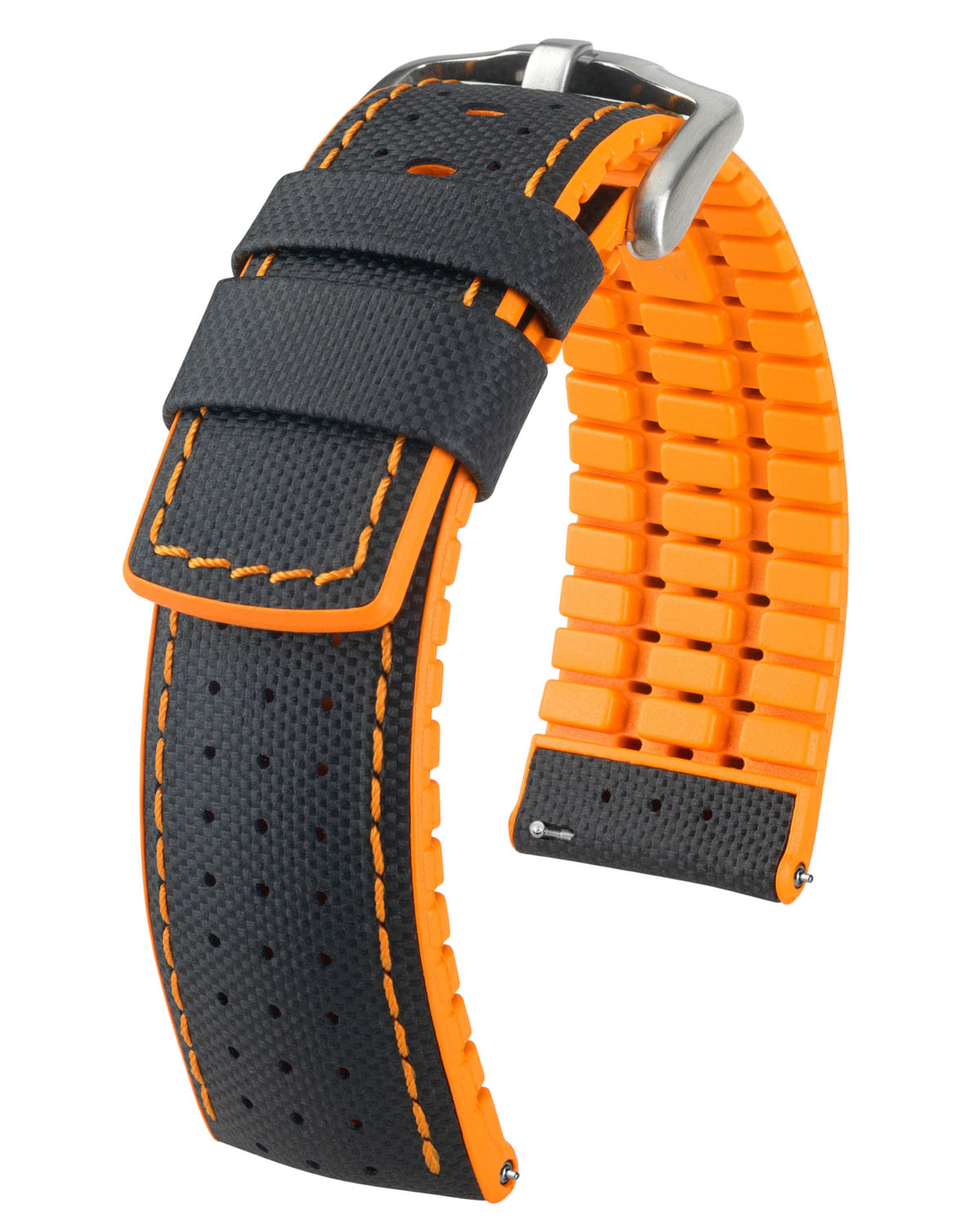 Hirsch ROBBY Performance Sailcloth - Black / Orange