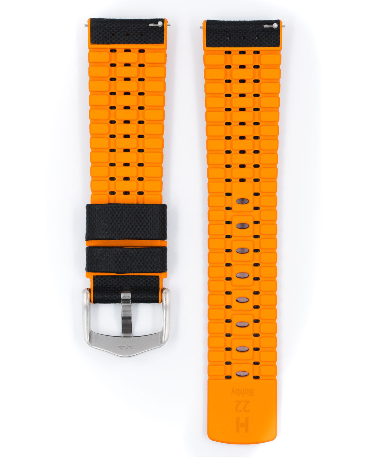 Hirsch ROBBY Performance Sailcloth - Black / Orange
