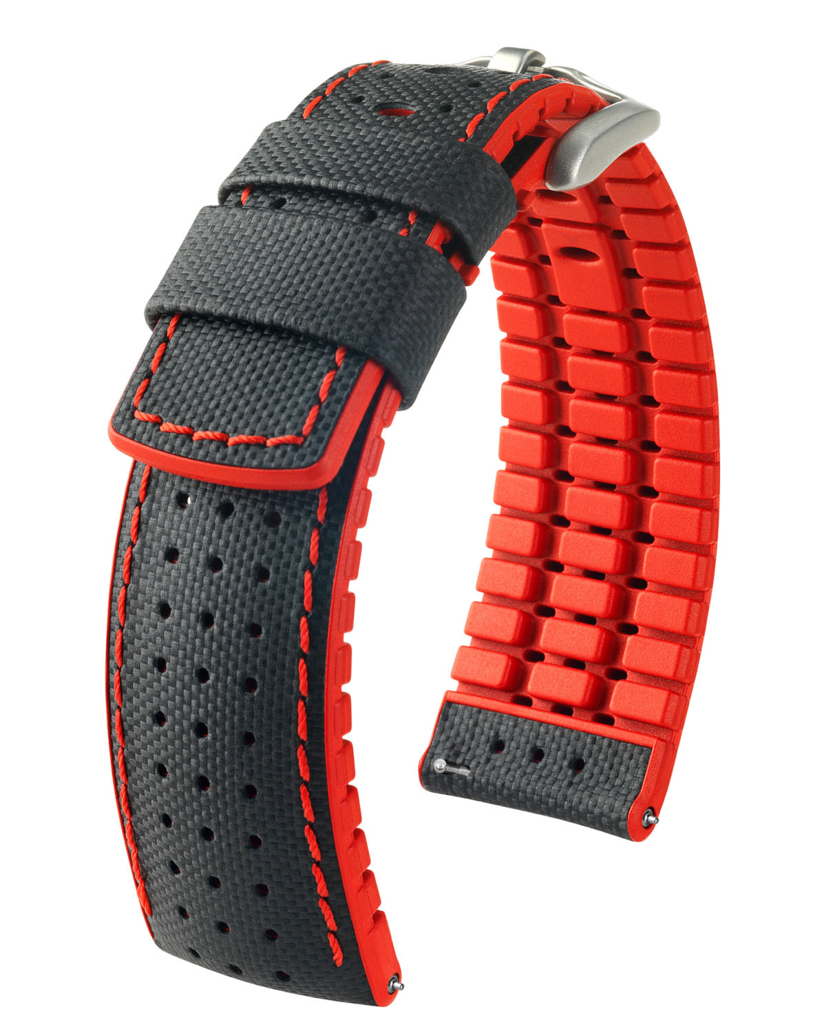 Hirsch ROBBY Performance Sailcloth - Black / Red
