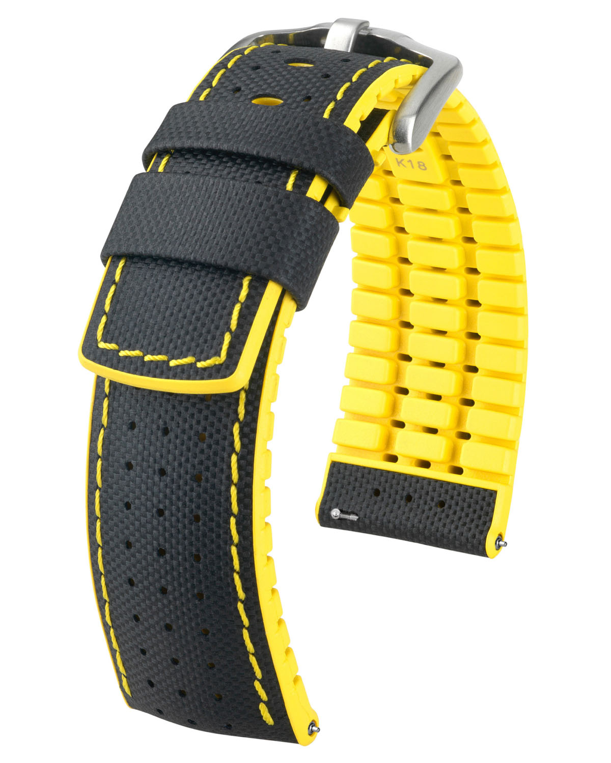 Hirsch ROBBY Performance Sailcloth - Black / Yellow