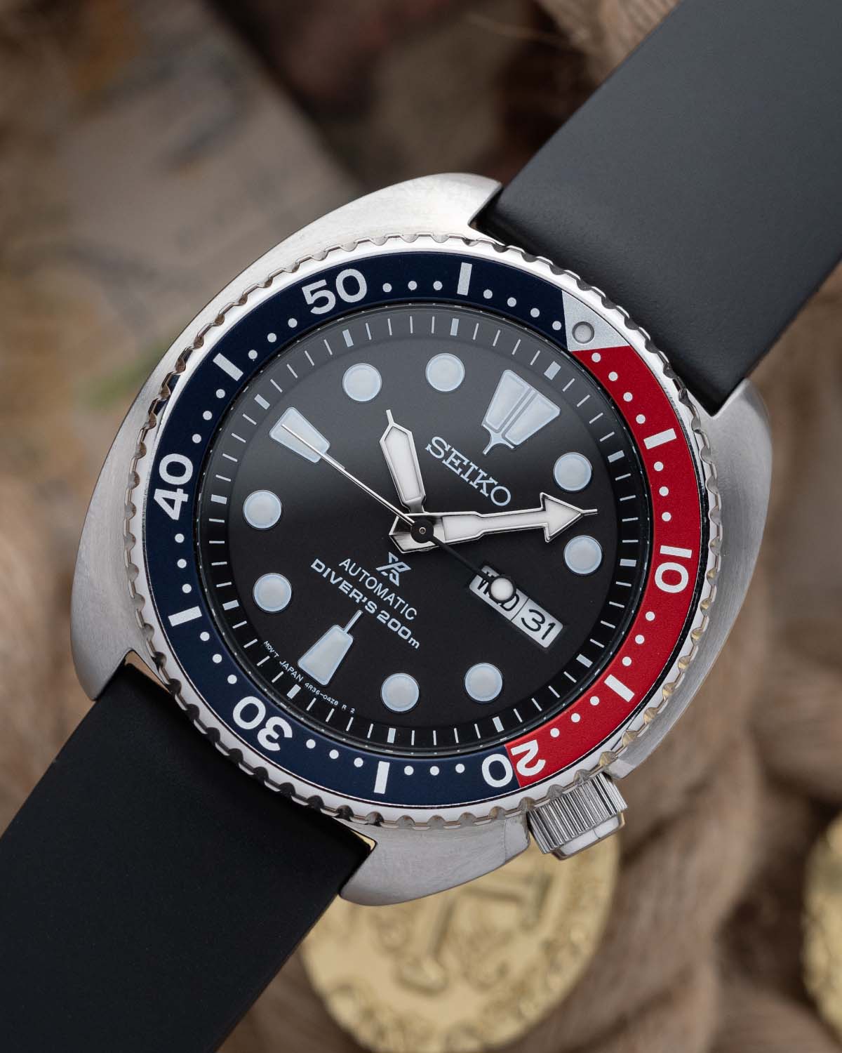 Hirsch PURE Natural Rubber Strap - Black