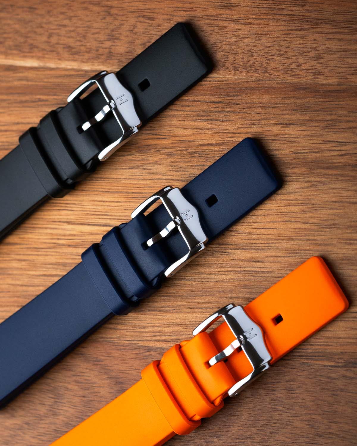 Hirsch PURE Natural Rubber Strap - Orange
